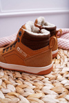 Chlapecká Obuv Tenisky Big Star zateplená Camel EE374085