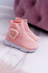 Dětská Obuv Sportovní Slip On Růžové Sammy