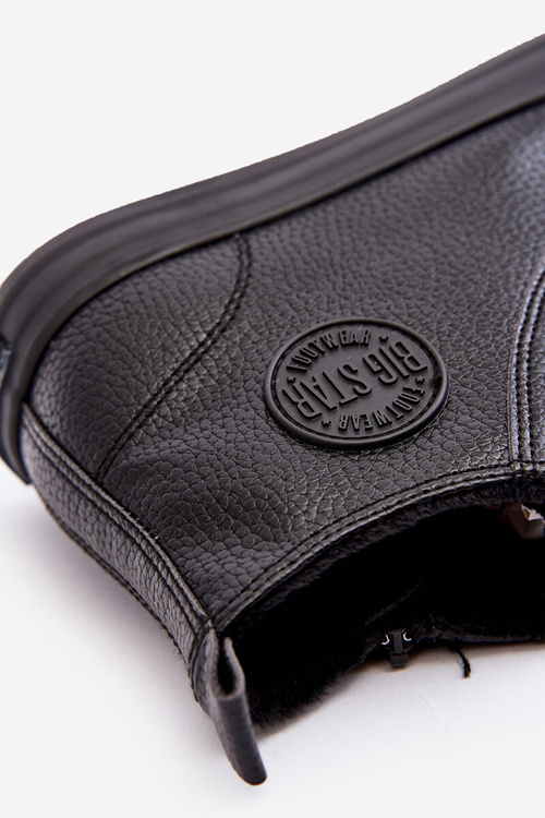 Mužské zateplené tenisky s zipem černé Big Star MM174012