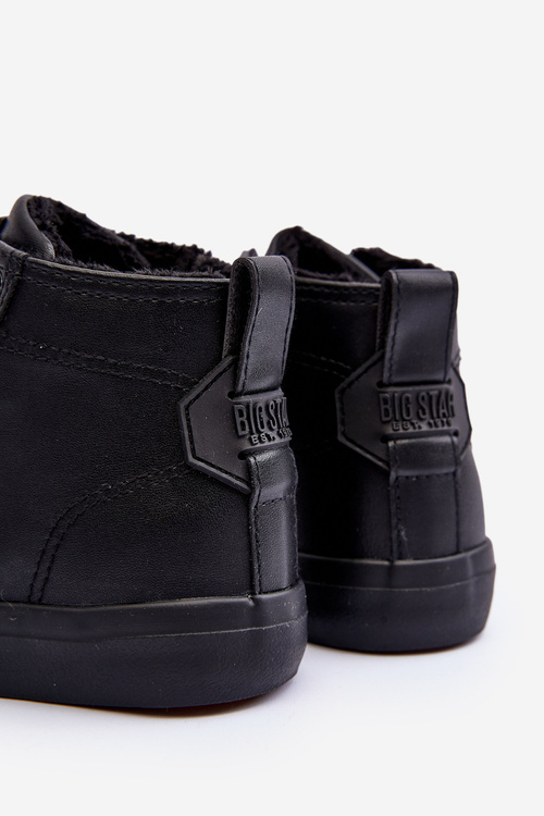 Ocieplené Dětské Boty na Zip Big Star MM374014 Černé