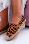 Dámské Espadrilky Slip On Semišové Leopard Jungle