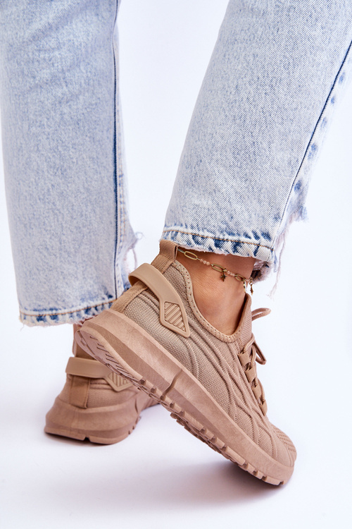 Dámská nazouvací sportovní obuv Tenisky Tmavě béžove Rosett