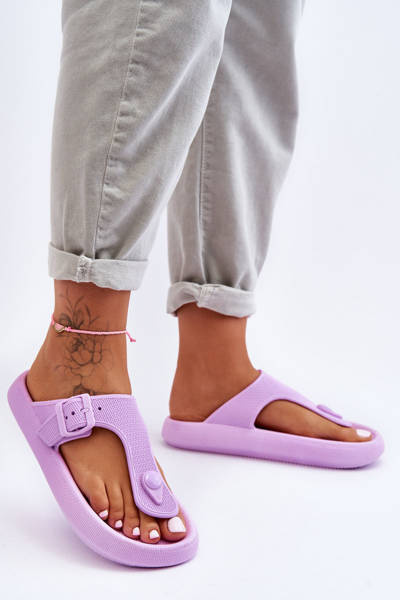 Dámske klavírne fialové flip -flops Apolla