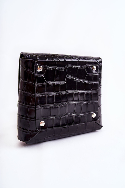 Kožená taška Small Messenger Bag GOE ZNJ034 Černá