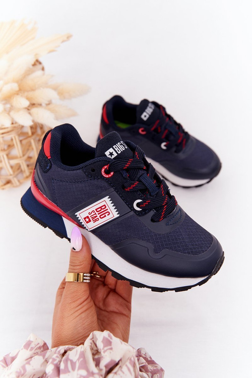 Dětské Sportovní Obuv Memory Foam Big Star HH374171 Navy Blue