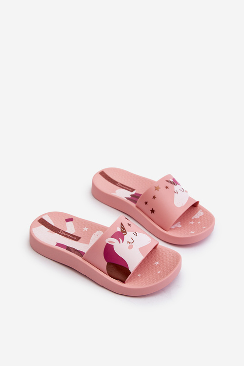 Dětské žabky s jednorožcem 83474 Ipanema Urban V Slide Kids Růžové