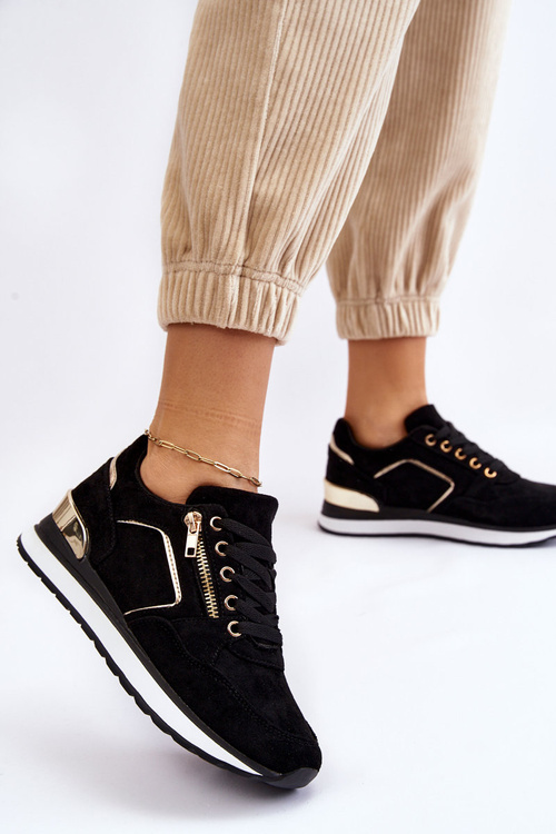 Suede Športové topánky na platforme Black Riverside Platform