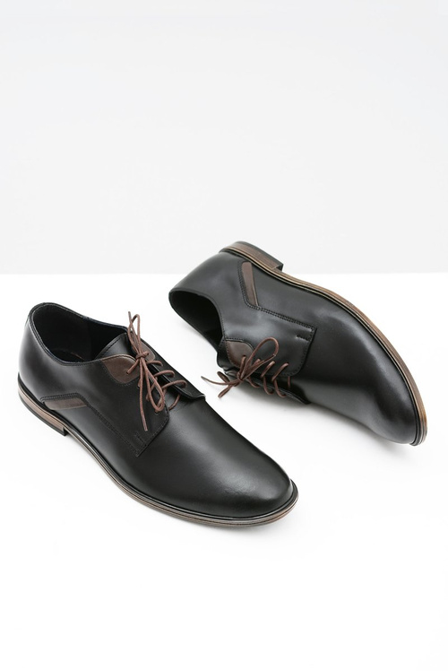 Pánské Polobotky Bednarek Elegantní Kožené Černé Edgardo