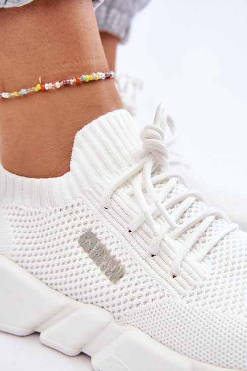 Dámské lehké tenisky Memory Foam System Big Star JJ274268 Bíle