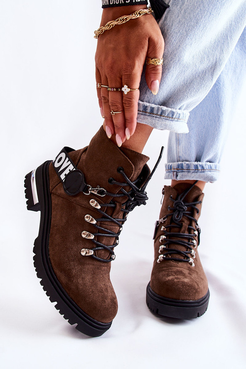 Suve izolované topánky s pásom tmavohnedou Aurelio