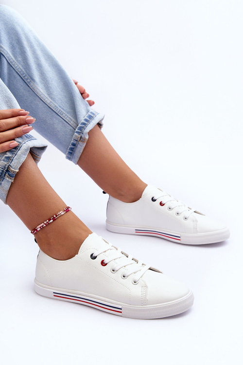 Kožené sportovní boty Dámské Bílé Mossaia