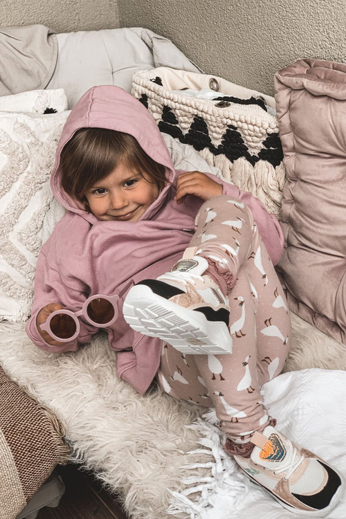 Detské športové topánky tenisky čierne a ružové herný čas