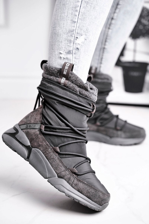 Dámske snehové topánky Big Star Grey GG274629