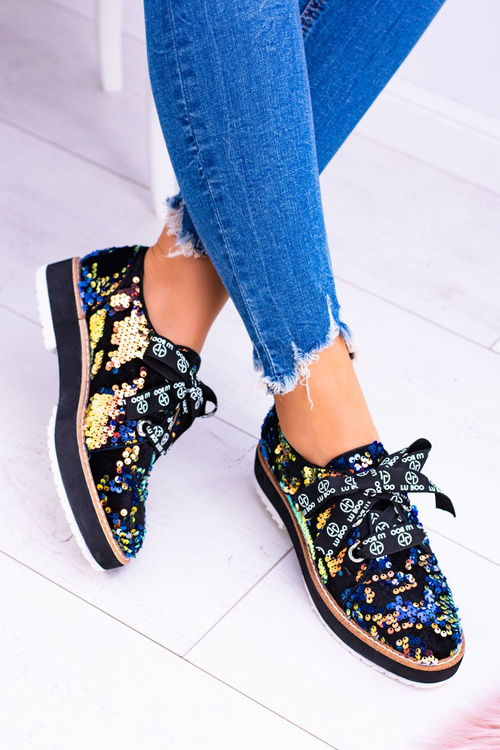 Lu Boo vícebarevný semišove dámské boty Moonlight