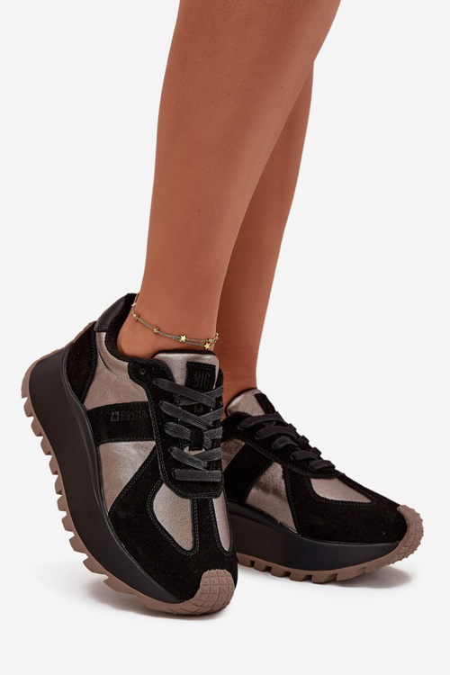 Dámské Sněhule Na Platformě Big Star OO274A217 HI-POLY SYSTEM Černé