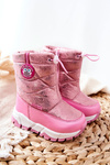Detské izolované snehové topánky pre ružový posúvač