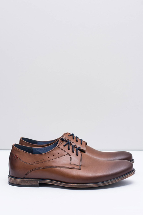 Nikopol hnědé kožené pánské polobotky James