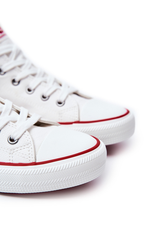 Pánské vysoké Kožené Tenisky BIG STAR JJ174071 Bílý