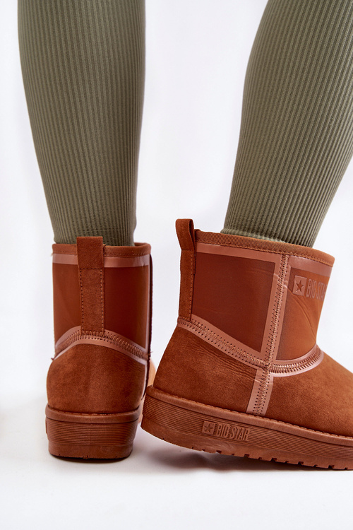 Dámske posuvné snehové topánky Veľká hviezda KK274612 Brown