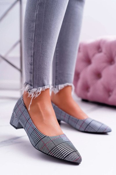 Dámske čerpadlá čierne šachovnice Coly