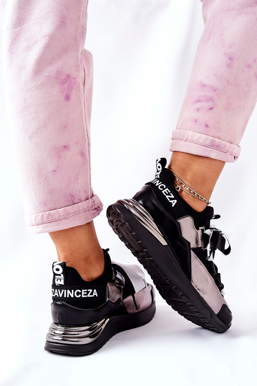 Sportovní Tenisky Černé A Stříbrné Dexla