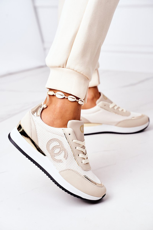 Dámská Sportovní Obuv Sneakersy Béžové Under Control