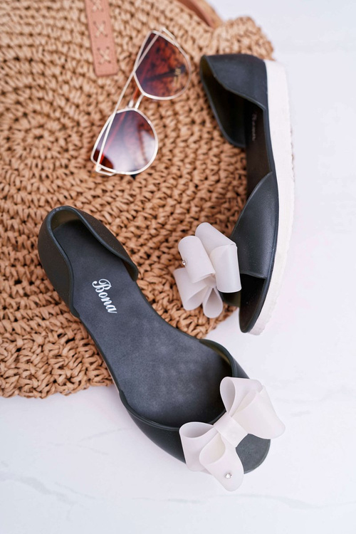 Gumové Baleríny Meliski zelené s mašlí Candy