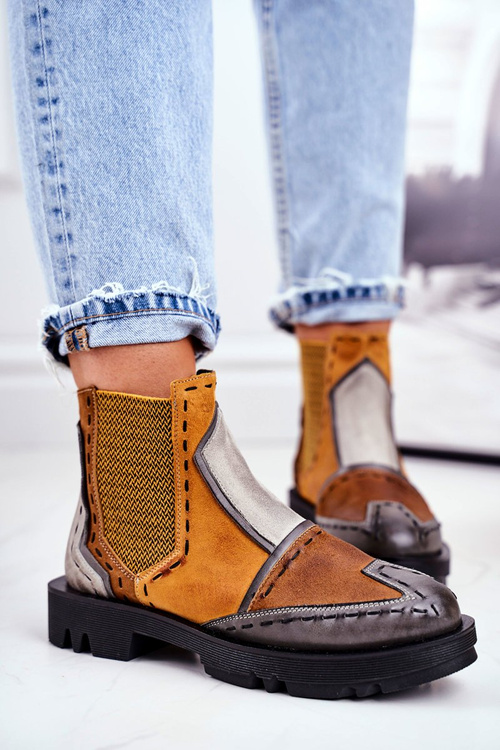 Dámské Boty Maciejka Kožené Zulte 04634