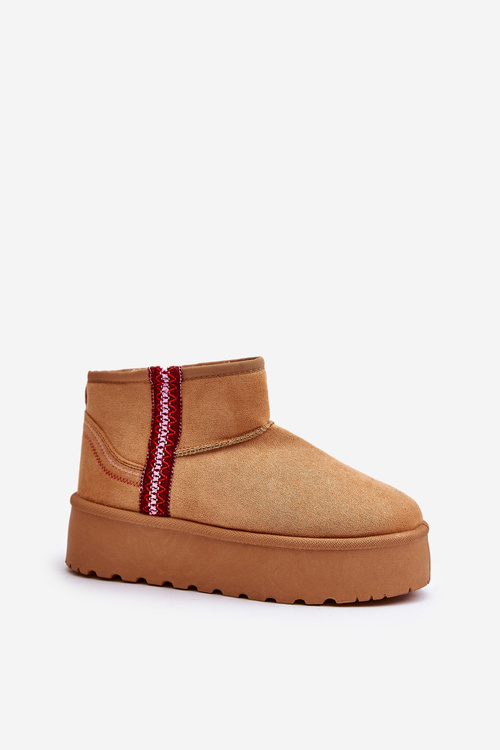 Dámské zimní boty na platformě s izolací Camel Lomessa