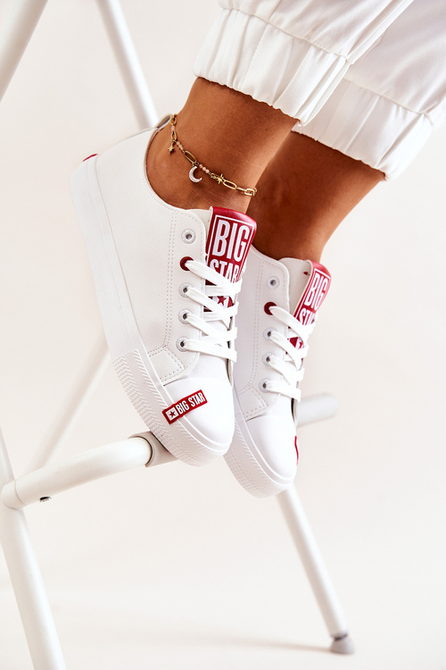 Dámska veľká hviezda JJ274165 Biele tenisky