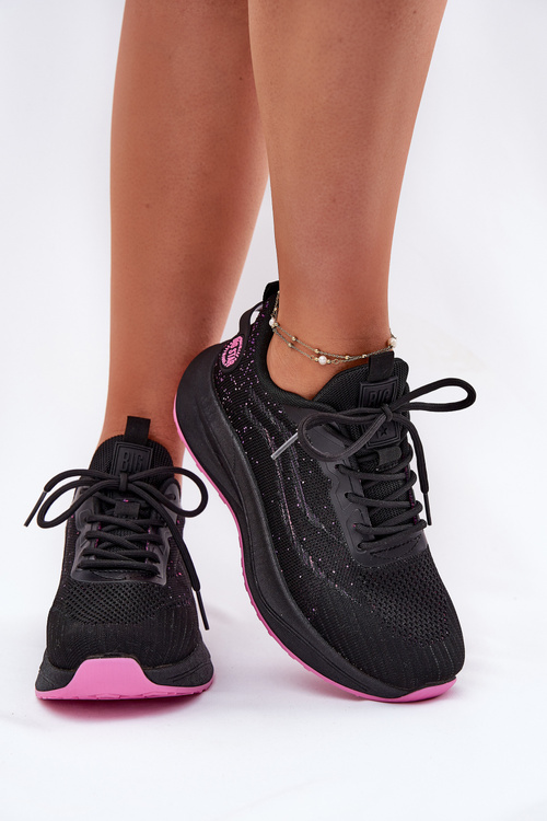 Tenisky Športové Topánky Dámske Na Platforme Big Star RR274523 HI-POLY SYSTEM Čierne