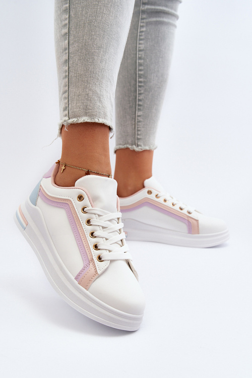 Dámske tenisky s flitrami ružové Elnami