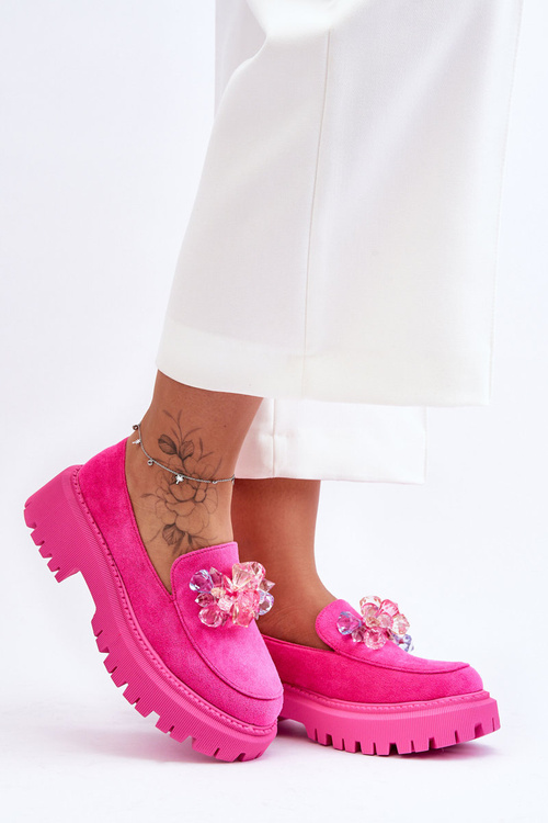 Dámské křišťálové mokasíny Černá Avril