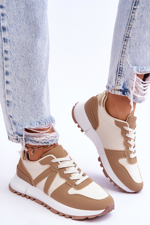 Dámska nízka športová topánka béžová elliot