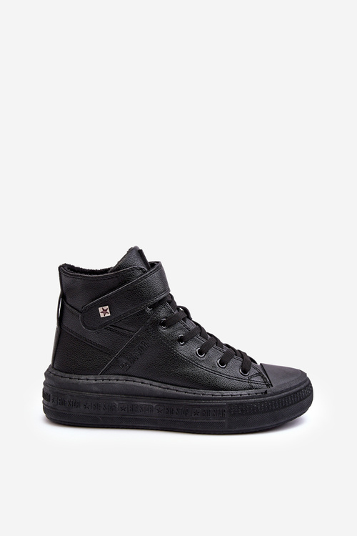 Izolované tenisky žien na platforme Big Star Black MM274008