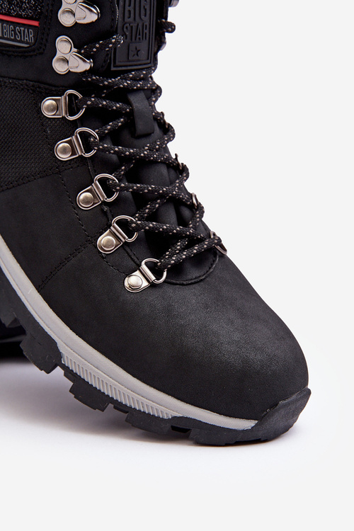 Pánske trekkingové topánky veľká hviezda KK174215 čierna