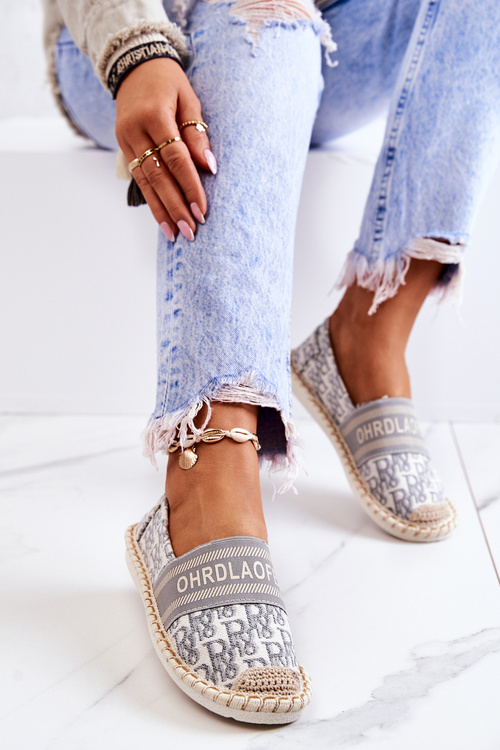 Klasické espadrilky Šedá Warm Time