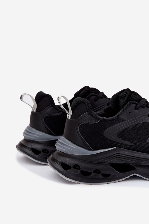 Pánske Športové Topánky Na Platforme Big Star RR174022 Hi-Poly System Čierne