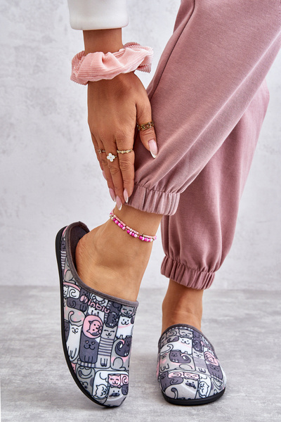 Papci flip -flops befado Kitty 155d208 šedá