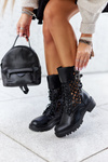 Čierne kožené topánky s otvoreným dielom