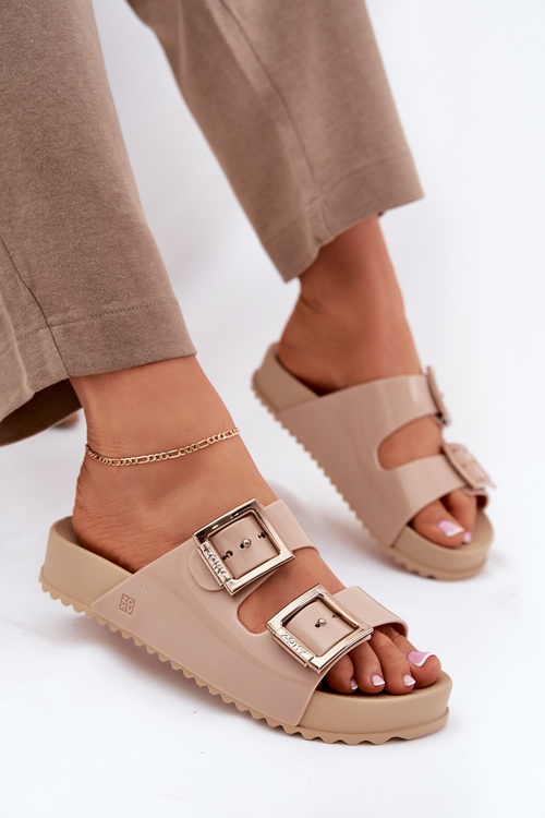 Dámské Pantofle Hladké Vonná ZAXY Béžové NN285092