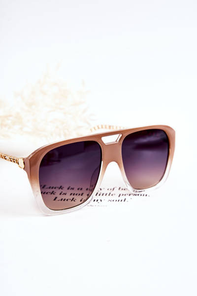 Dámsky letecký ombre v120013 Slnečné okuliare béžové