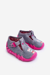 Papcie topánky Befado Cats 110p480 Gray-ružové