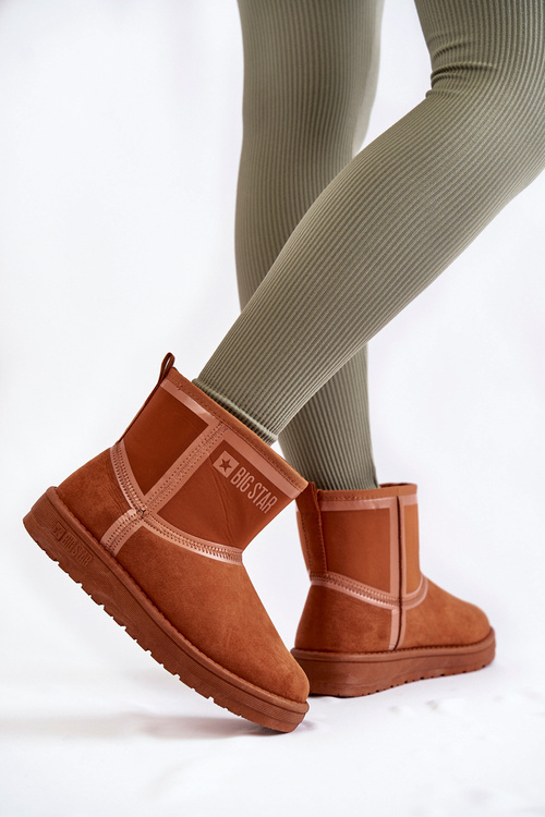Dámske posuvné snehové topánky Veľká hviezda KK274612 Brown
