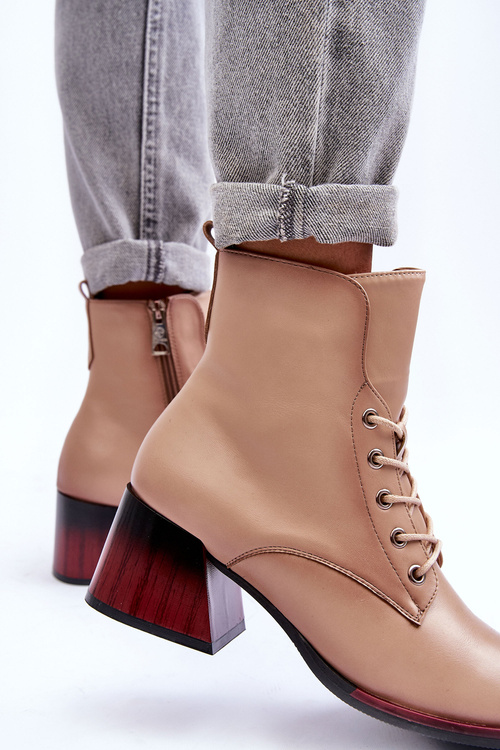 Vysoké podpätky kože Luloshe