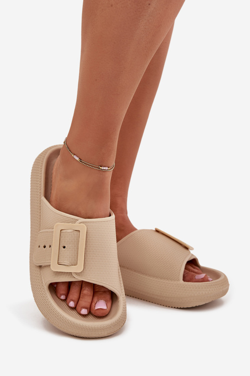 Dámske Pěnové Šľapky S Prackou Vinceza 75207 Béžové