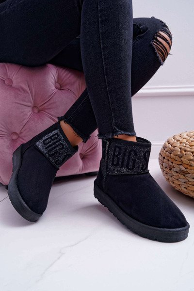 Dámské černé sněhule Big Star EE274260