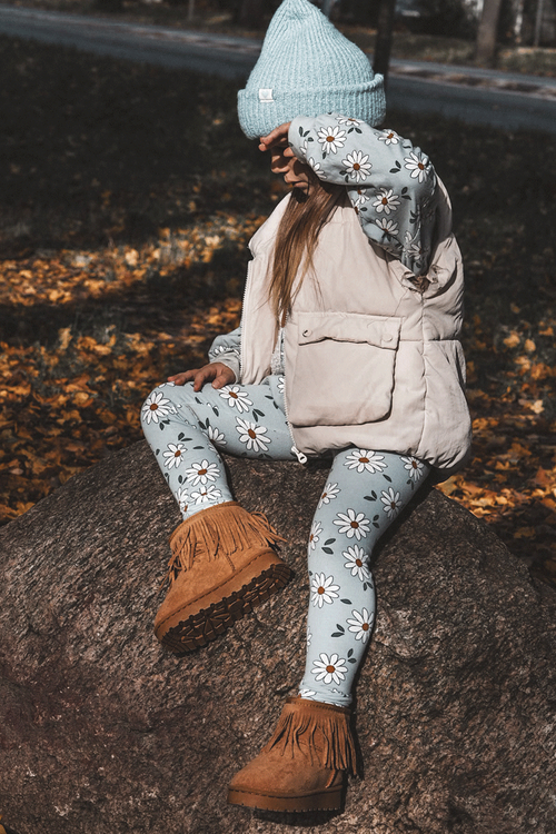 Izolované topánky Detské snehové topánky s dekoratívnymi strapcami Nimia Nimia