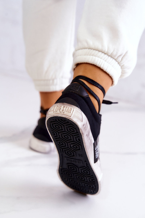 Dámske tenisky Veľká hviezda JJ274354 Čierne a biele tenisky