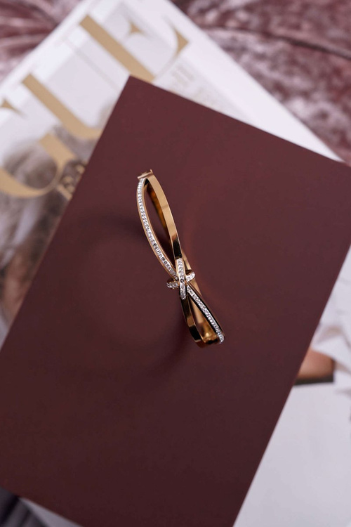 Dámský Náramek z nerezové oceli se Zirkony Zlaté Fergu